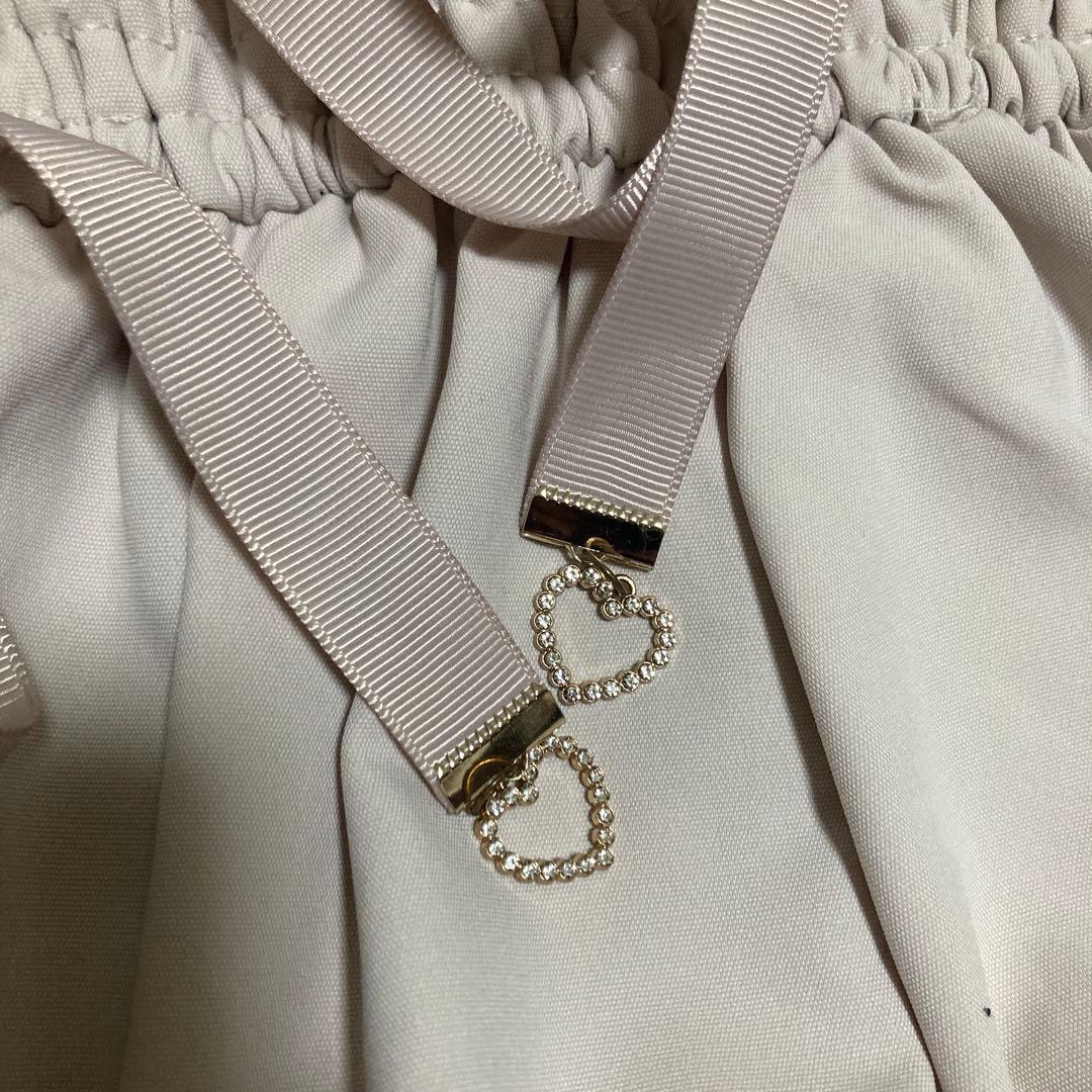 LIZLISA ティアラリボン　ティアード　ワンピース ピンク