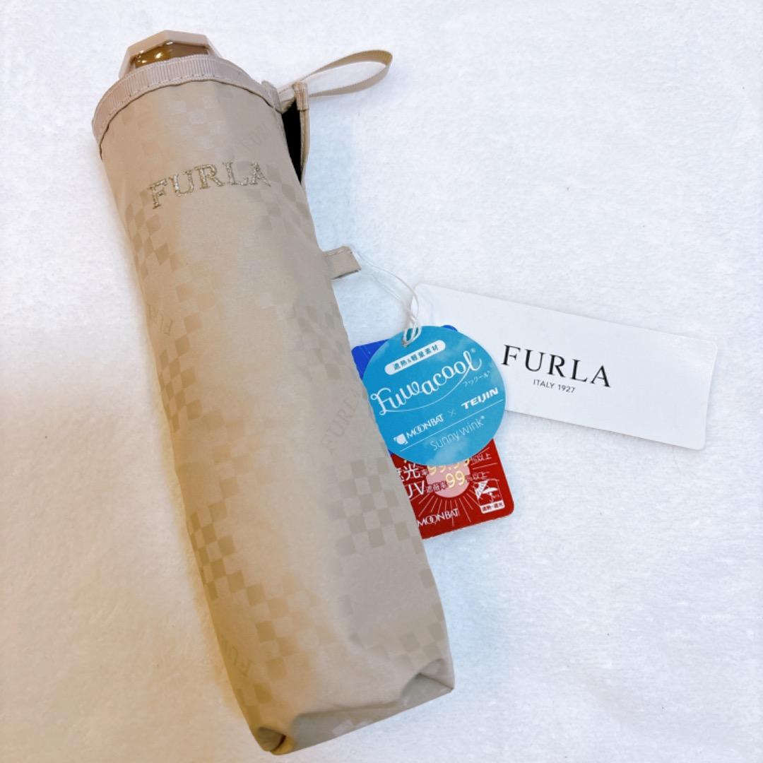 【新品タグ付き】フルラ　FURLA 晴雨兼用折りたたみ傘 ポロマーク