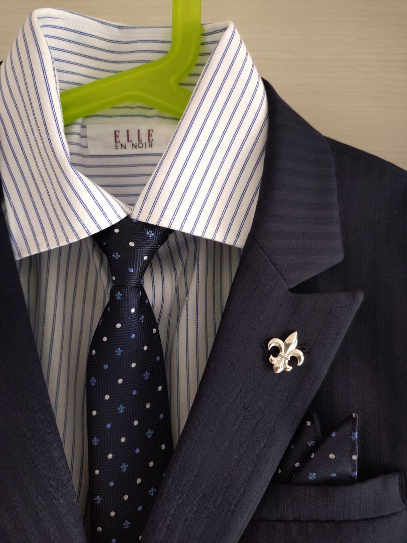 ELLE クラシックスタイルアップスーツ 150 ネイビー 極美品 6点セット