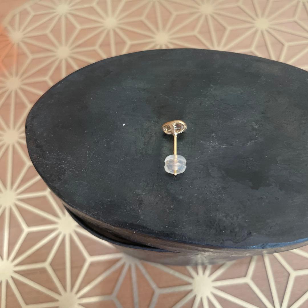 ロウジェ　片耳ピアス　k18ygブラウンダイヤモンド0.33ct