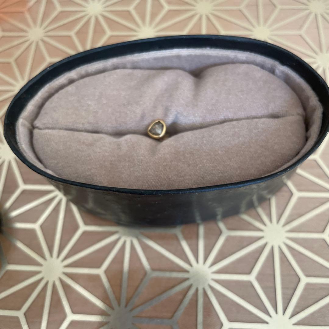 ロウジェ　片耳ピアス　k18ygブラウンダイヤモンド0.33ct