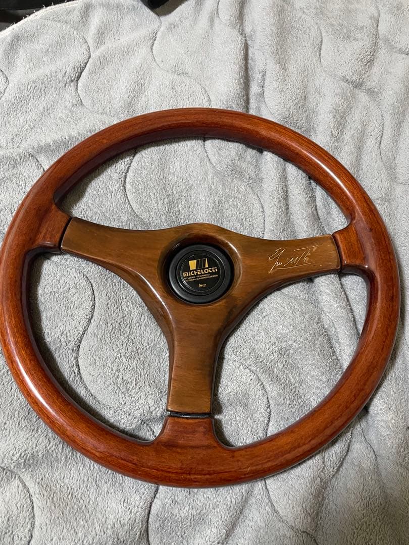 りあ。　ミケロッティ ウッドステアリング