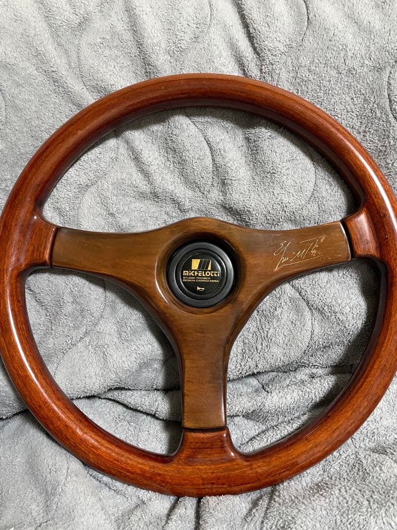りあ。　ミケロッティ ウッドステアリング