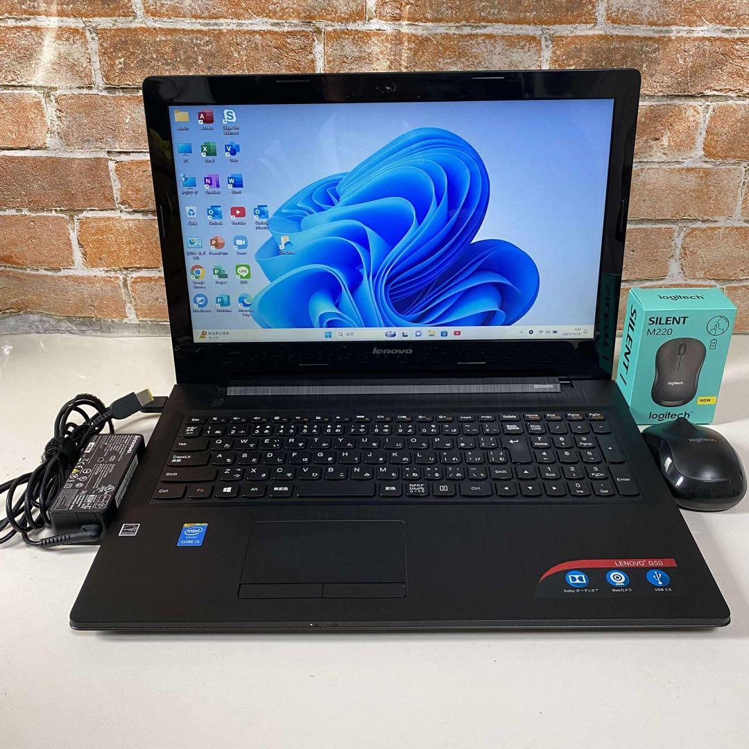 LenovoノートPC 高速起動SSD メモリ8GB Windows 11Pro