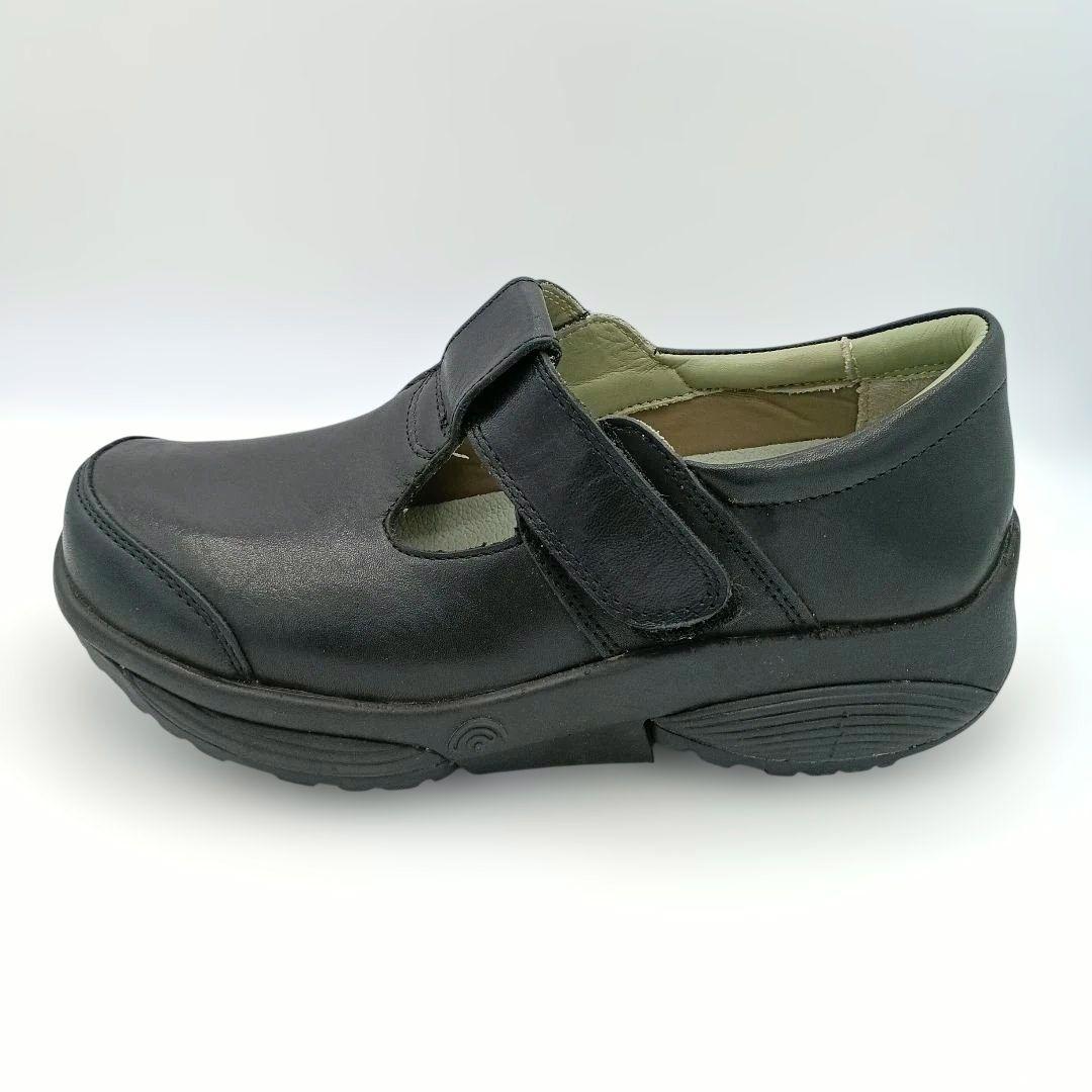 人気モデル【NOSAKA】ストレッチウォーカー アリエル ティーストラップ 黒