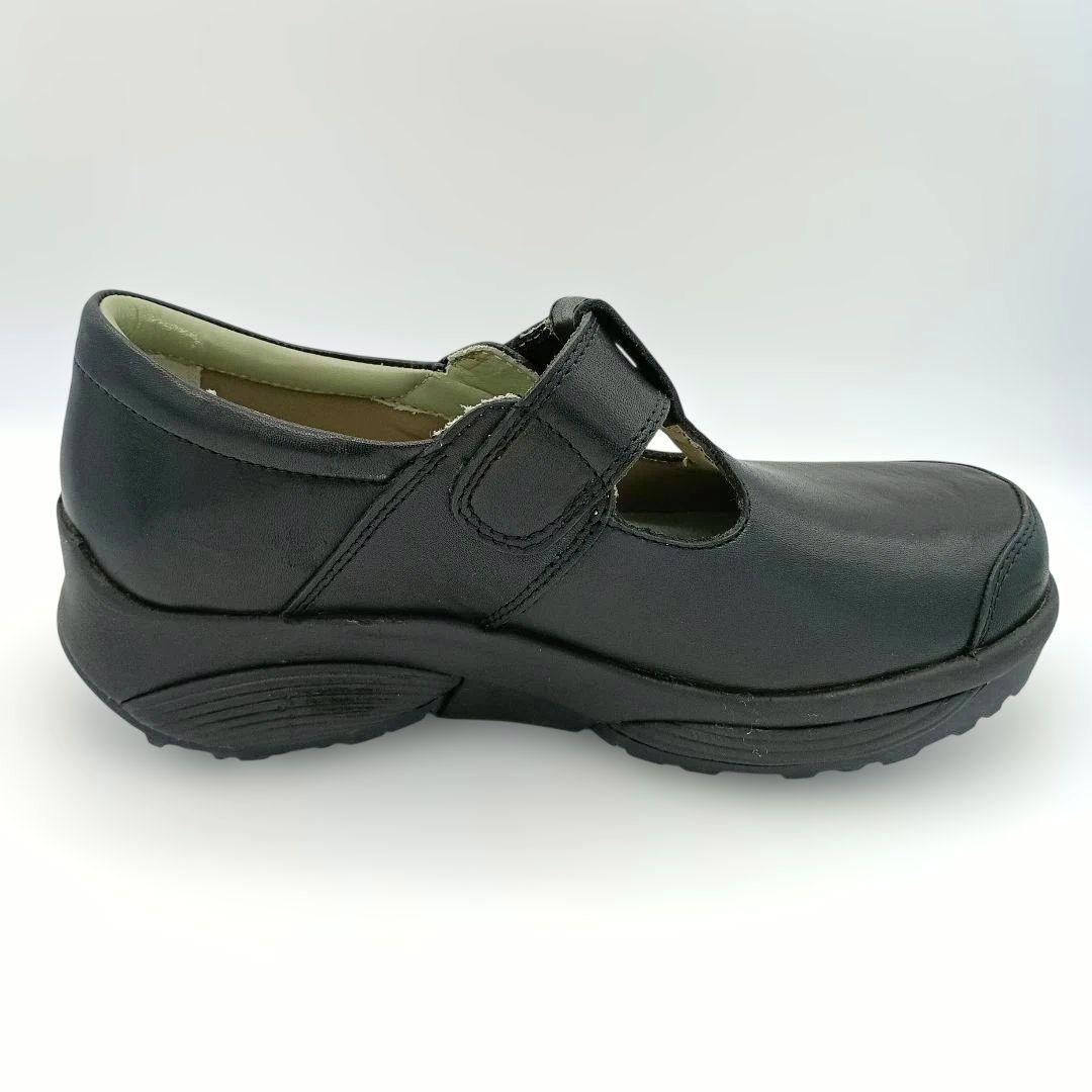 人気モデル【NOSAKA】ストレッチウォーカー アリエル ティーストラップ 黒