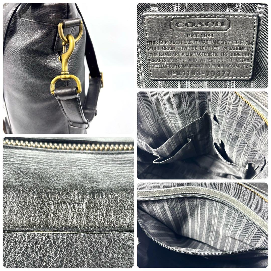 ✨美品✨コーチ ビジネスバッグ クロスビー 2way A4可 本革 ブラック