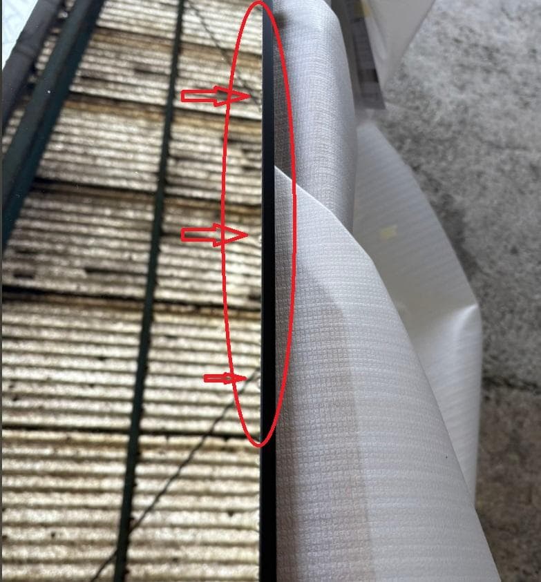 【美品】ダンスミラー 割れない鏡 幅80x160cm 姿見 黒色 4番