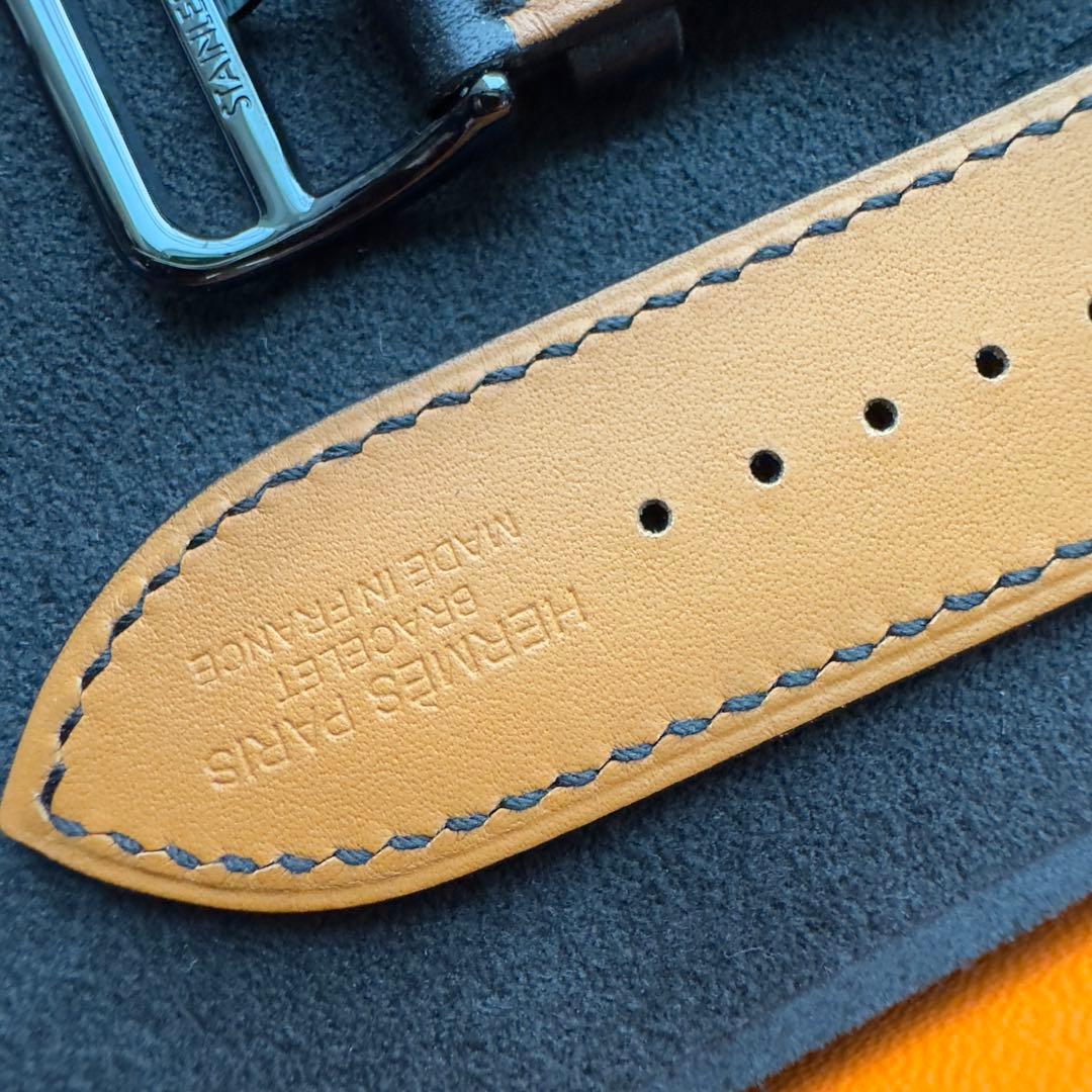 2644 ほぼ未使用　Apple Watch エルメス　ブラック　レザー