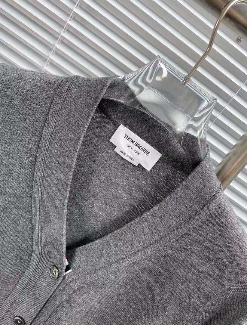 THOM BROWNE グレー カーディガン