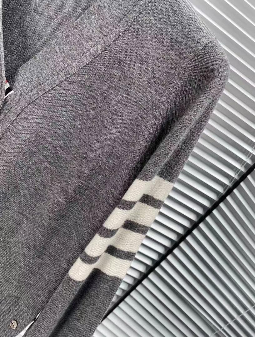 THOM BROWNE グレー カーディガン