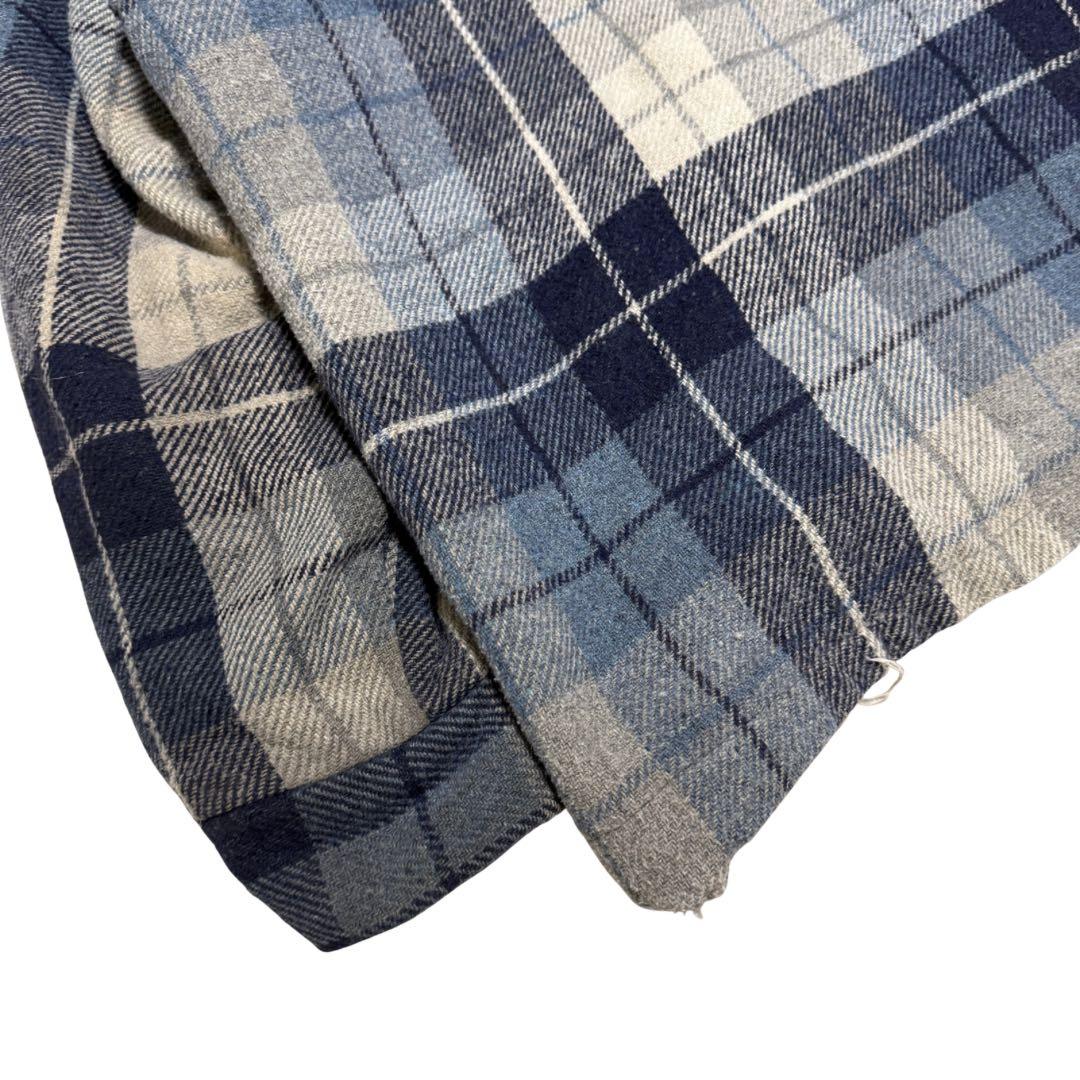 70s 80s Sears 裏ボア ウールチェックジャケット L 古着