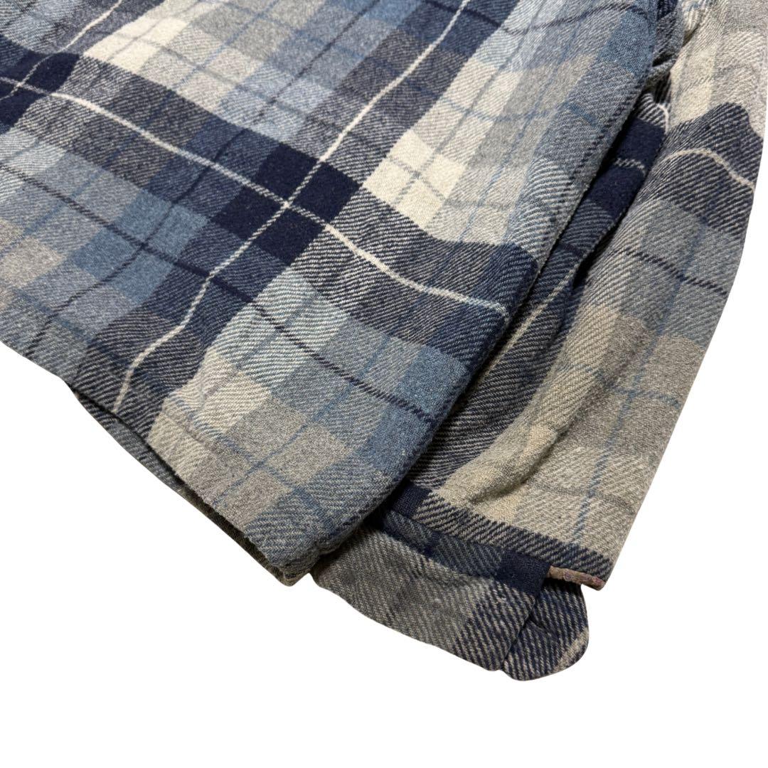 70s 80s Sears 裏ボア ウールチェックジャケット L 古着