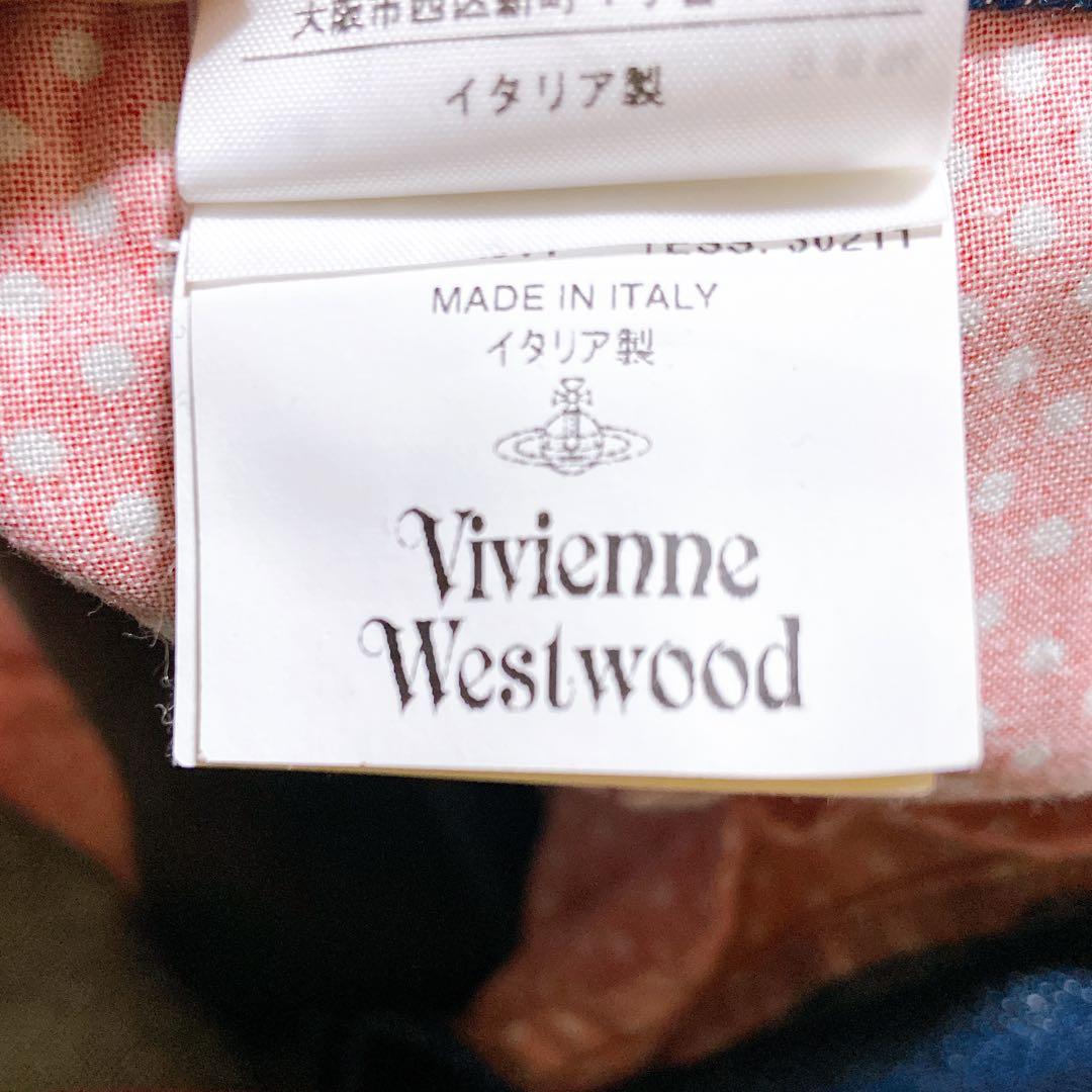 美品☆ヴィヴィアンウエストウッド　サルエルパンツ　オーブ　変形　インディゴ　水玉