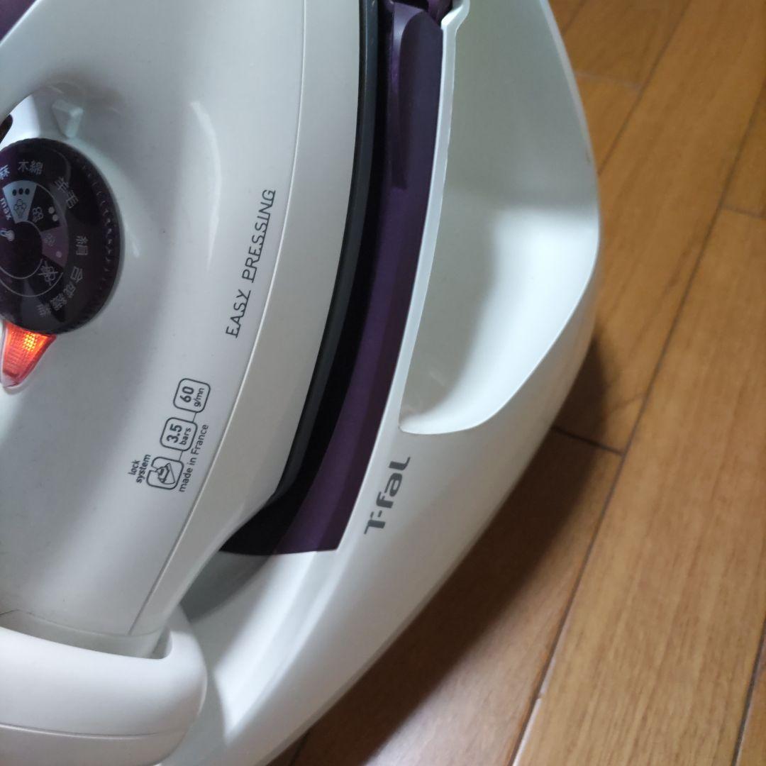 Tefal スチームアイロン（取り扱い説明書付き）動作品