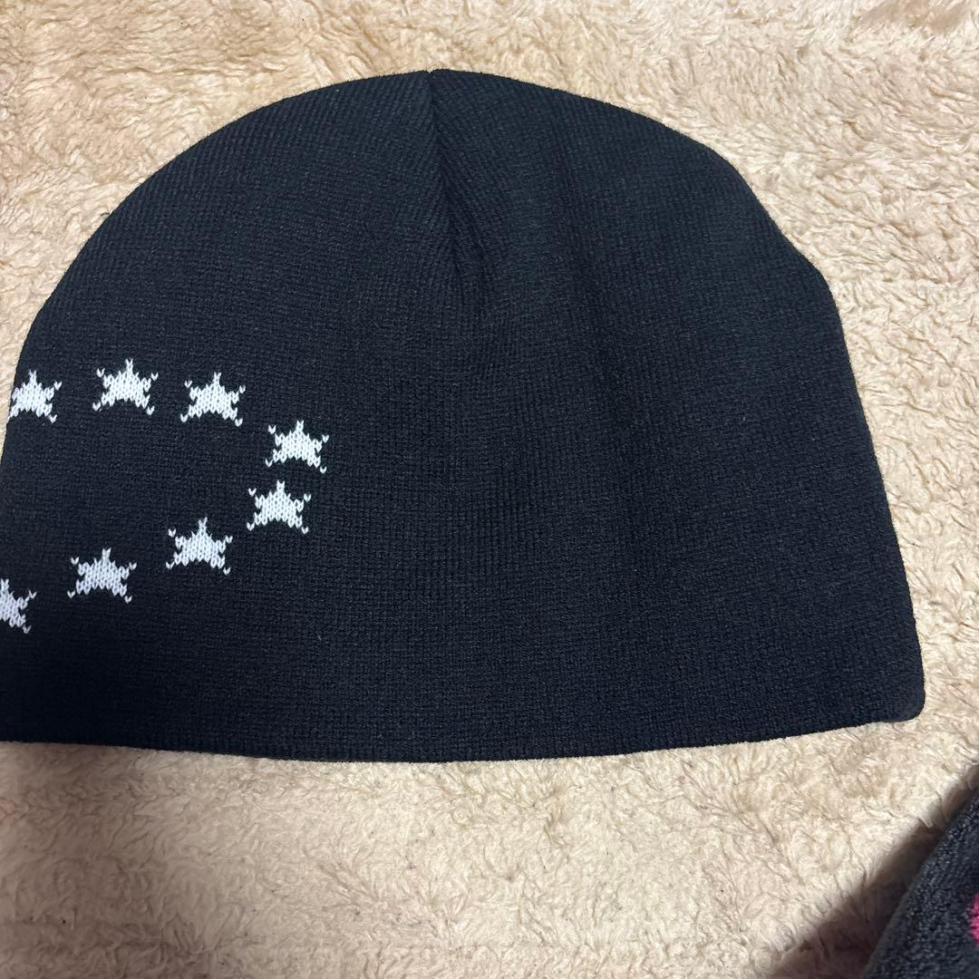 ブラックニット帽 afb