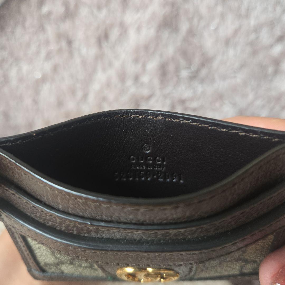 【美品】⠀GUCCI カードケース オフィディアGG ブラウン グッチ