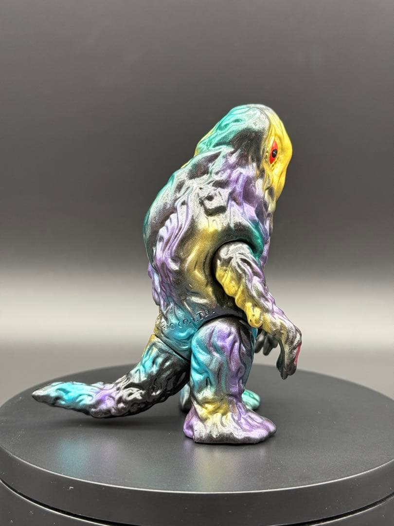 ま*る様 M1号 ヘドラ ミドルサイズ 黒成型×金×紫×緑｜ソフビ｜ブルマァク｜