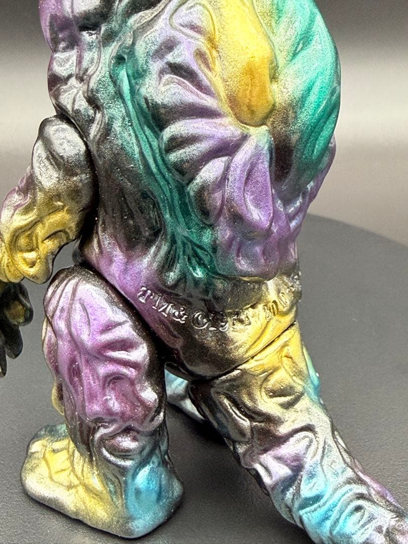 ま*る様 M1号 ヘドラ ミドルサイズ 黒成型×金×紫×緑｜ソフビ｜ブルマァク｜