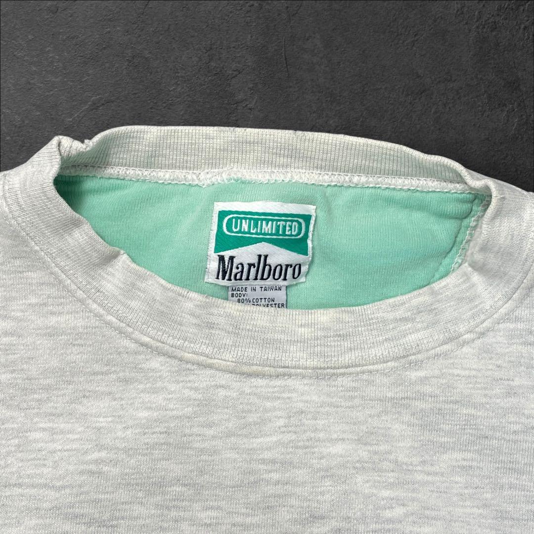 90s Marlboro UNLIMITED 雰囲気系リザード刺繍スウェット短丈