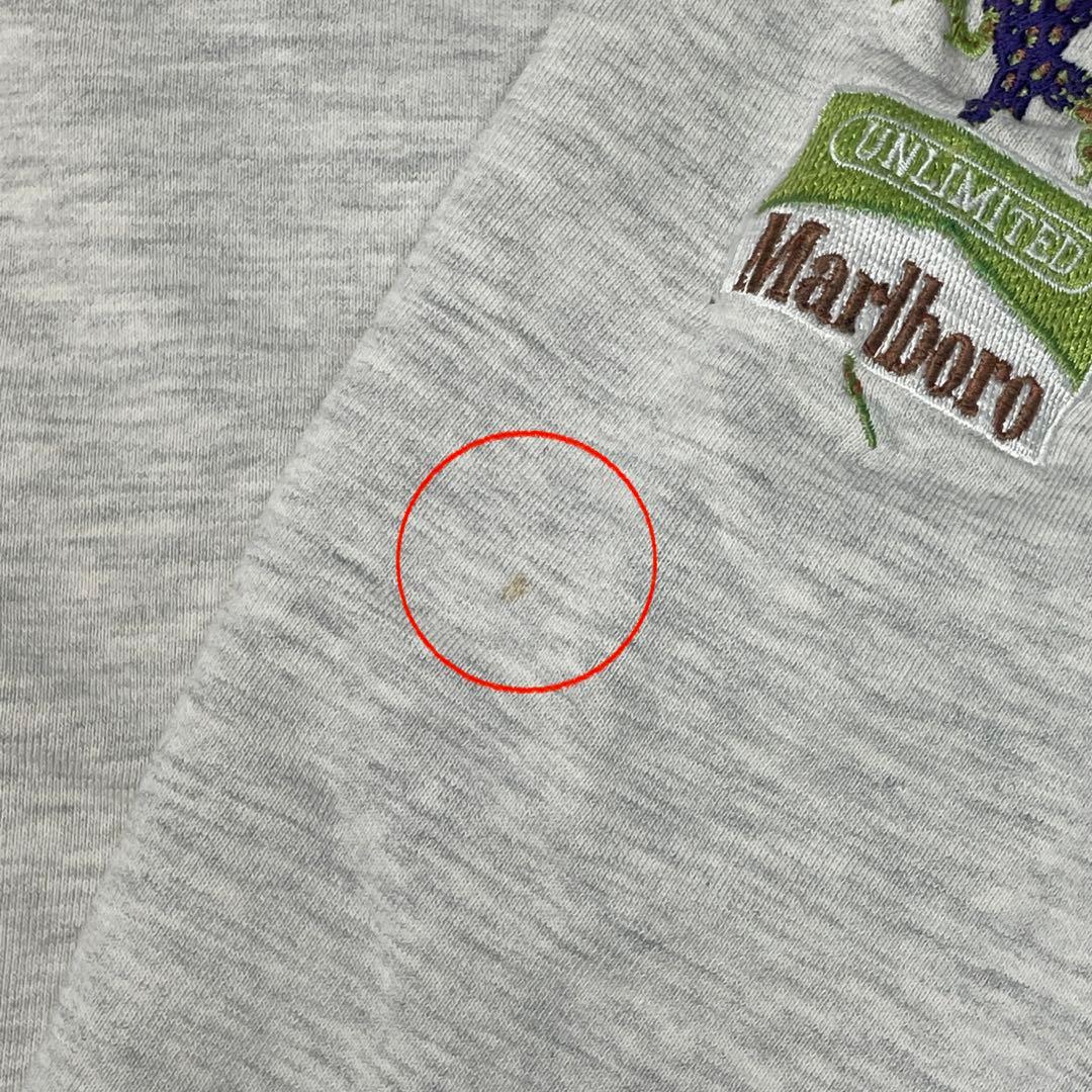 90s Marlboro UNLIMITED 雰囲気系リザード刺繍スウェット短丈
