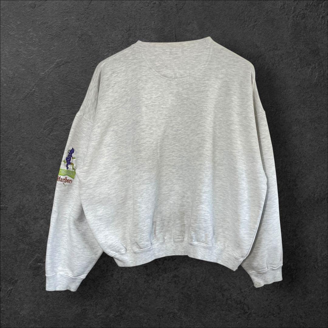 90s Marlboro UNLIMITED 雰囲気系リザード刺繍スウェット短丈