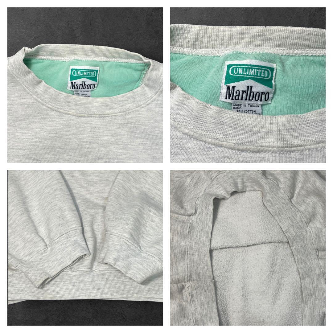 90s Marlboro UNLIMITED 雰囲気系リザード刺繍スウェット短丈