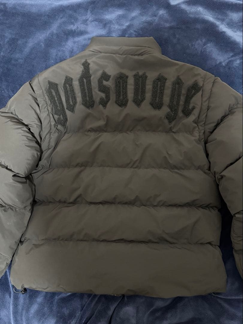 godsavage ブラック ダウンジャケット