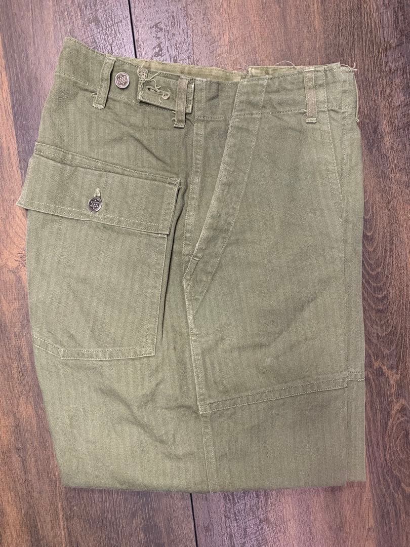 40s US M-47 HBT ベイカーパンツ ヘリンボーン 13スター