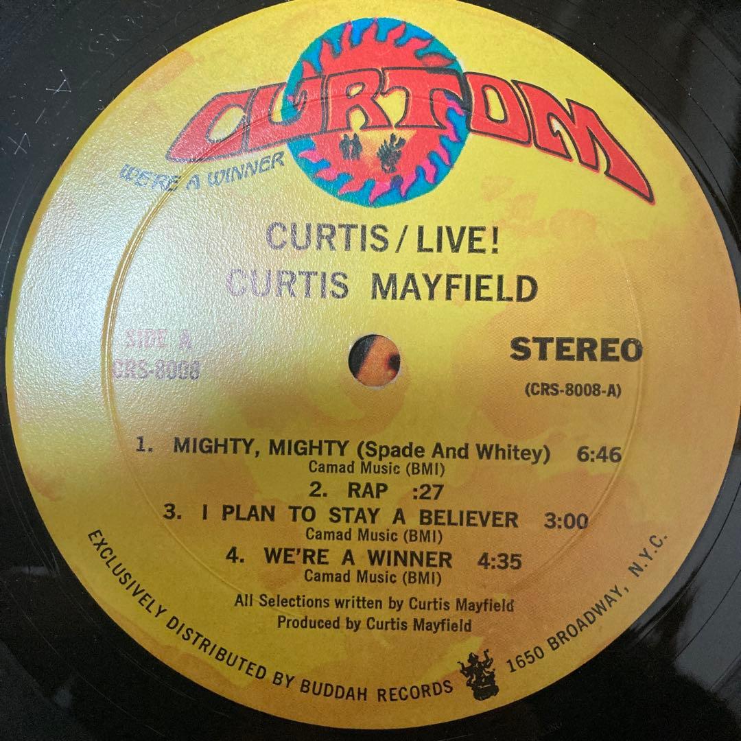 curtis mayfield live USオリジナル盤　2LP レアグルーヴ