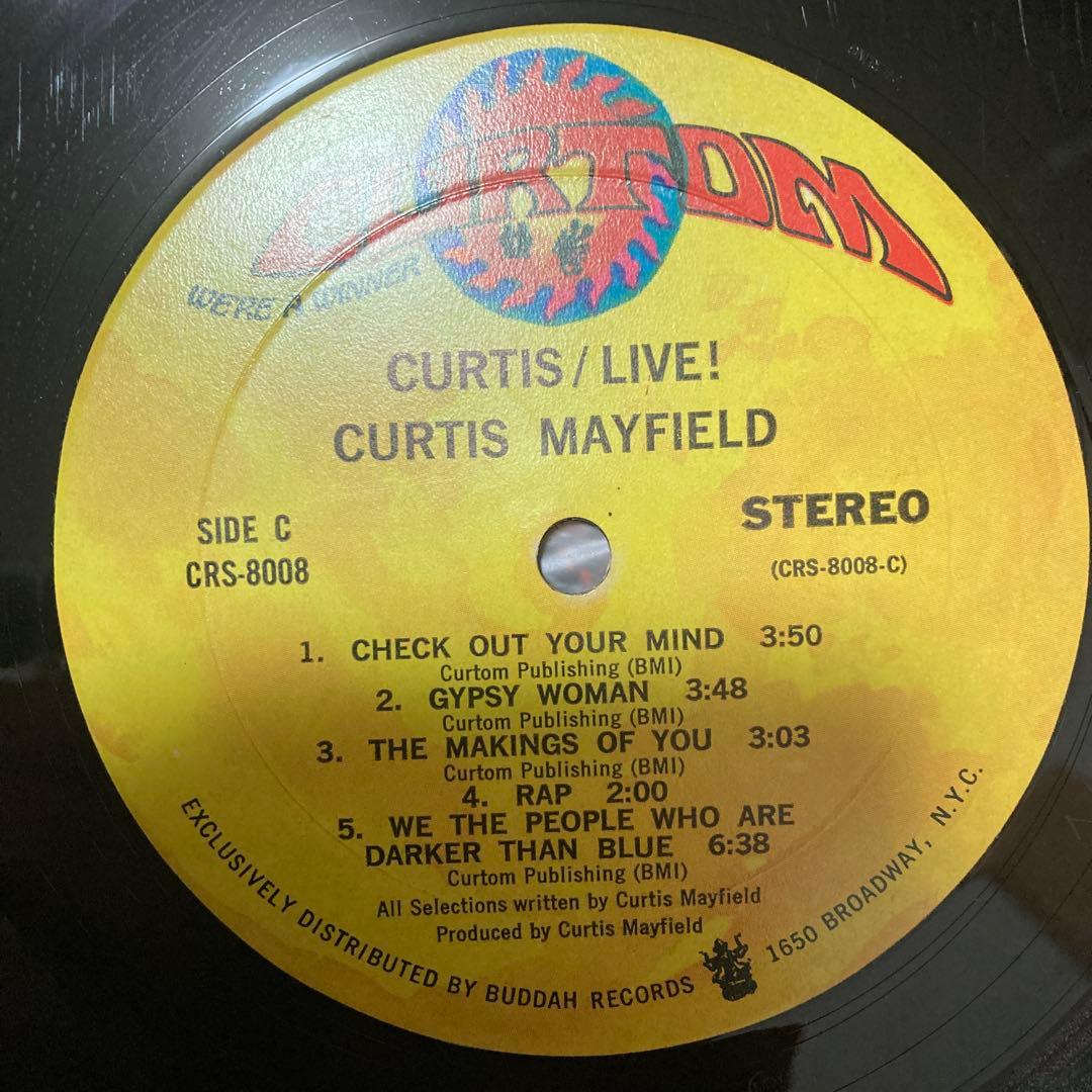 curtis mayfield live USオリジナル盤　2LP レアグルーヴ
