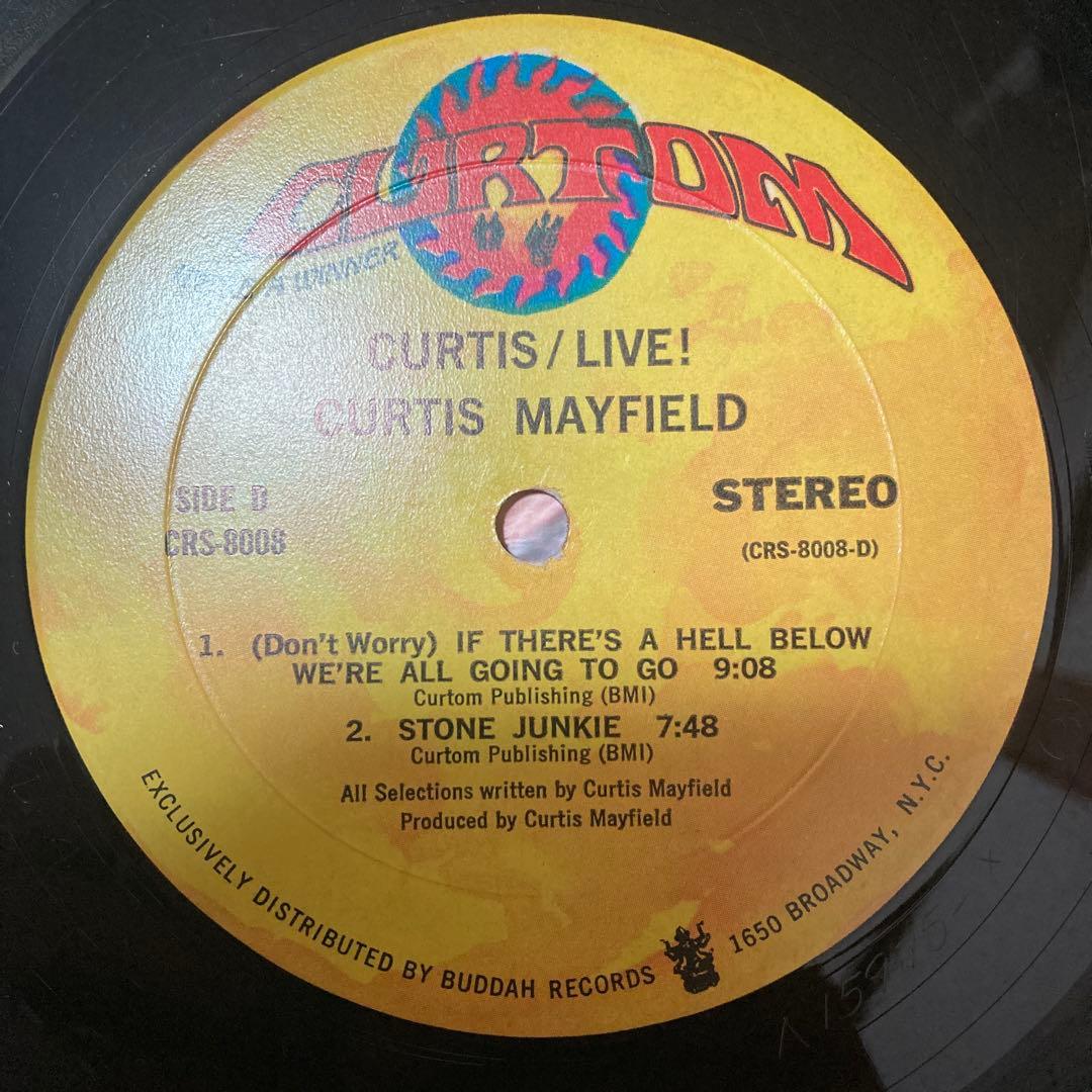 curtis mayfield live USオリジナル盤　2LP レアグルーヴ