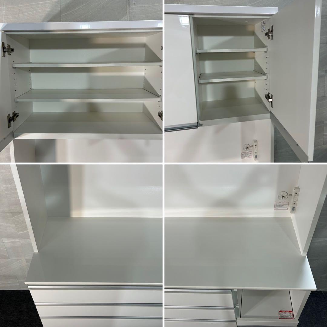 ニトリ 食器棚 レジューム 幅120cm シンプル キッチンボード d4111