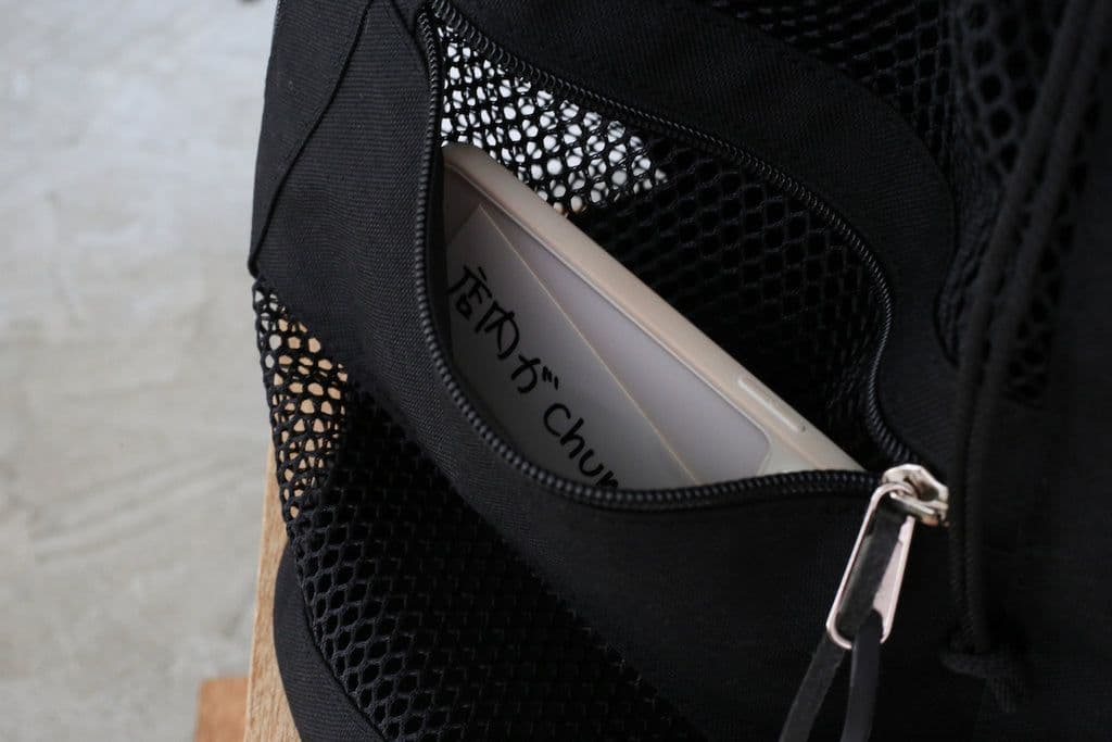 まる AURALEE MESH SMALL BACKPACK