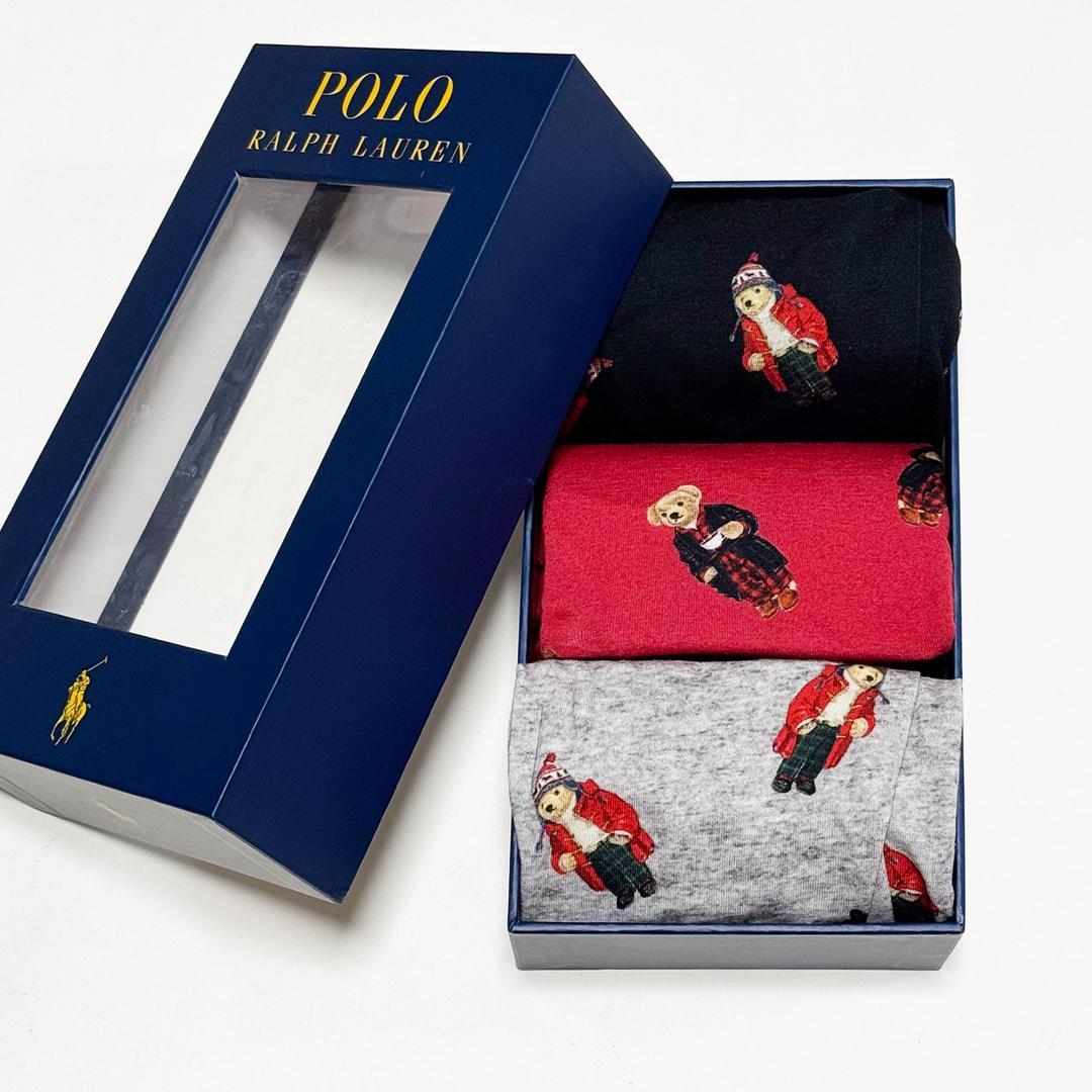 ■POLOポロラルフローレン ポロベアーボクサートランクス3点セットM新品E■