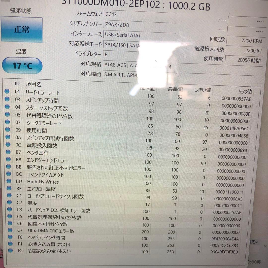 994 正常 1TB HDD 3.5インチ 6個 まとめ売り
