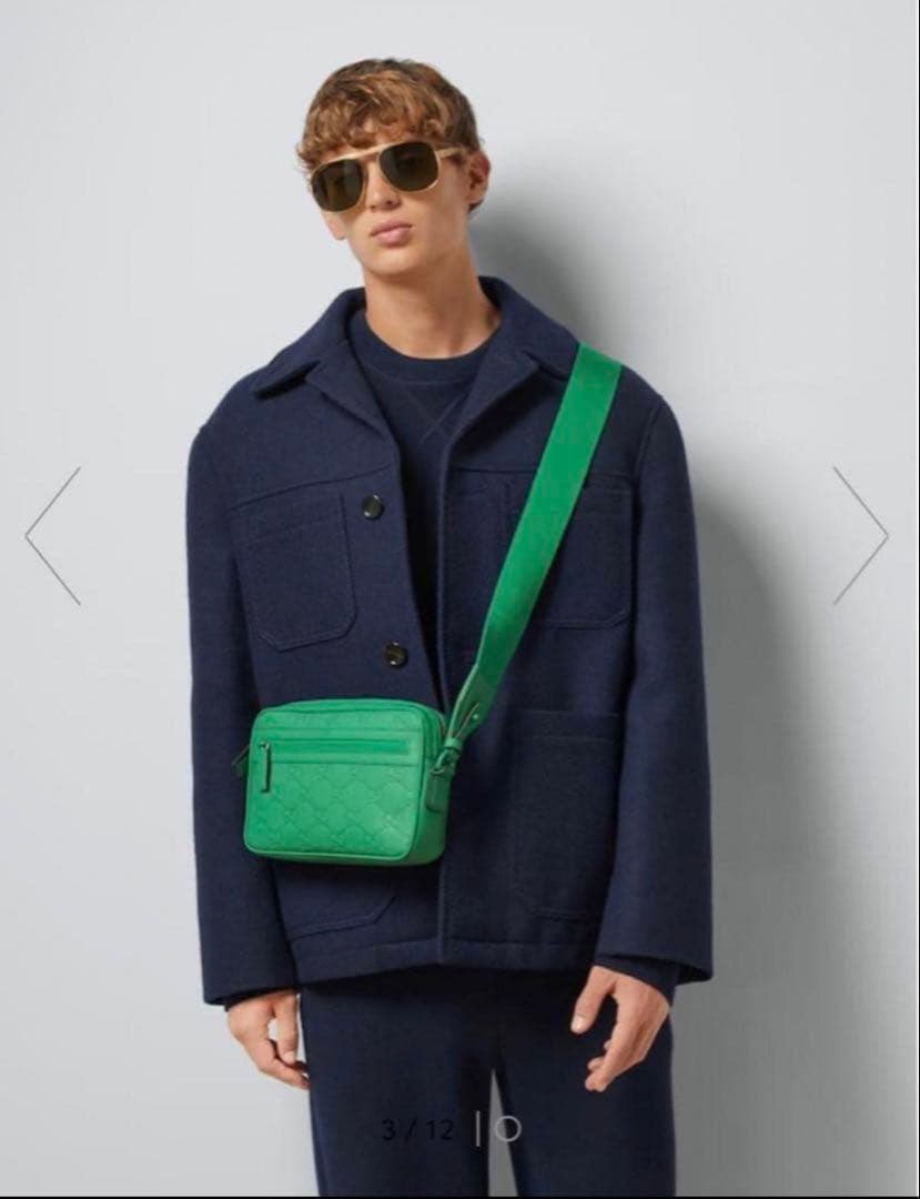 【未使用に近い】GUCCI ラバーエフェクトクロス　バック