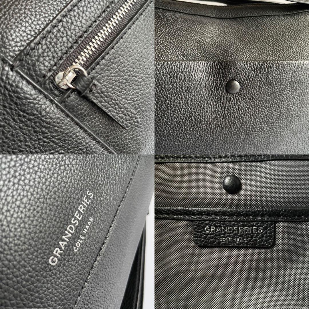 ✨️未使用級✨　Cole Haan ショルダーバッグ　レザー　黒　ボストン