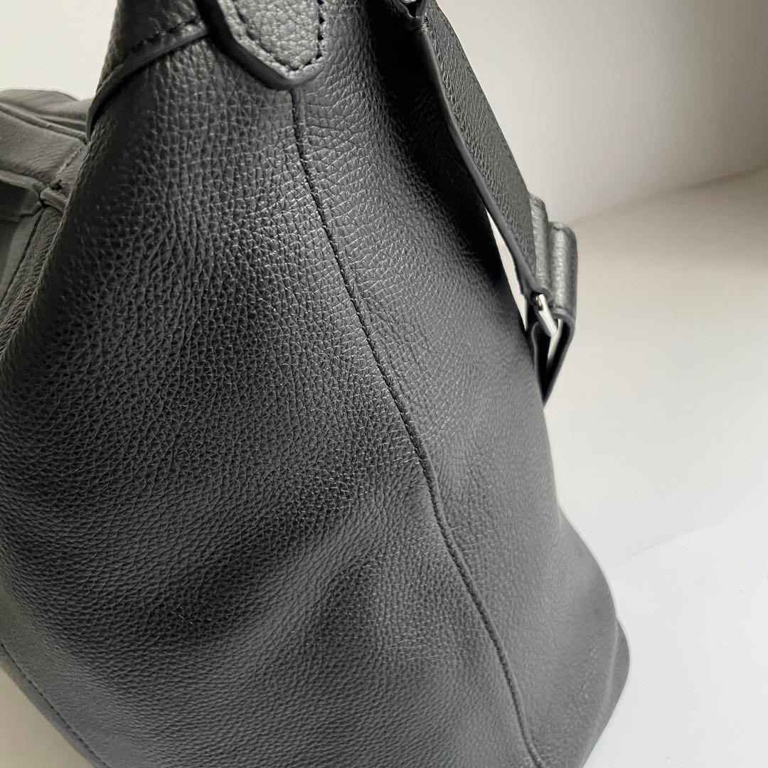 ✨️未使用級✨　Cole Haan ショルダーバッグ　レザー　黒　ボストン