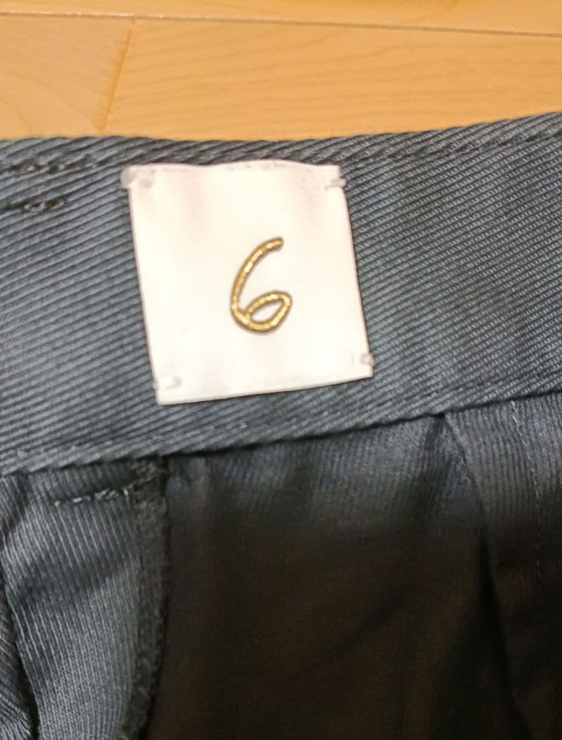 6 ROKU タックパンツ　ネイビー　34