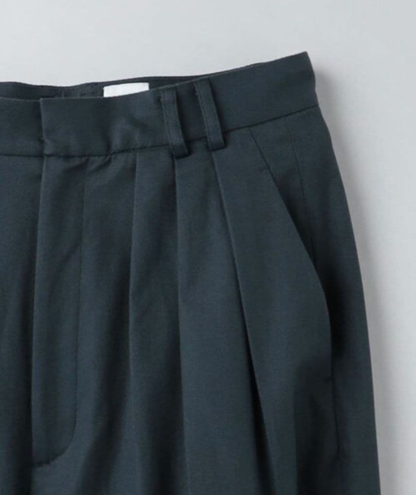 6 ROKU タックパンツ　ネイビー　34