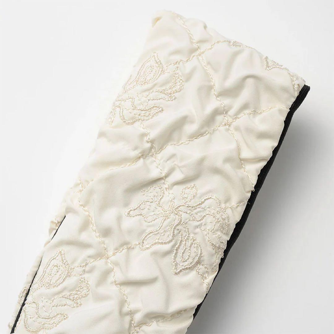 ヘアアクセサリー Dahlia shrinking embroidery headband