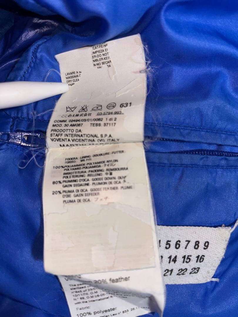 Martin Margielaマルタンマルジェラ　ダウンベスト44 08AW