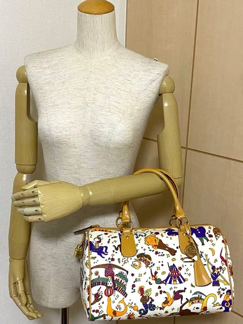 Piero Guidiマジックサーカス　ハンドバッグ　ボストン　PVCレザー美品