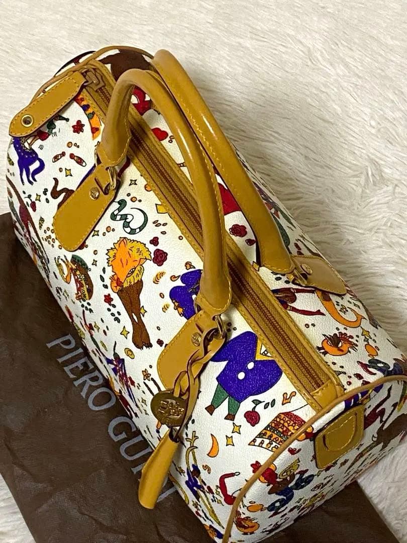 Piero Guidiマジックサーカス　ハンドバッグ　ボストン　PVCレザー美品