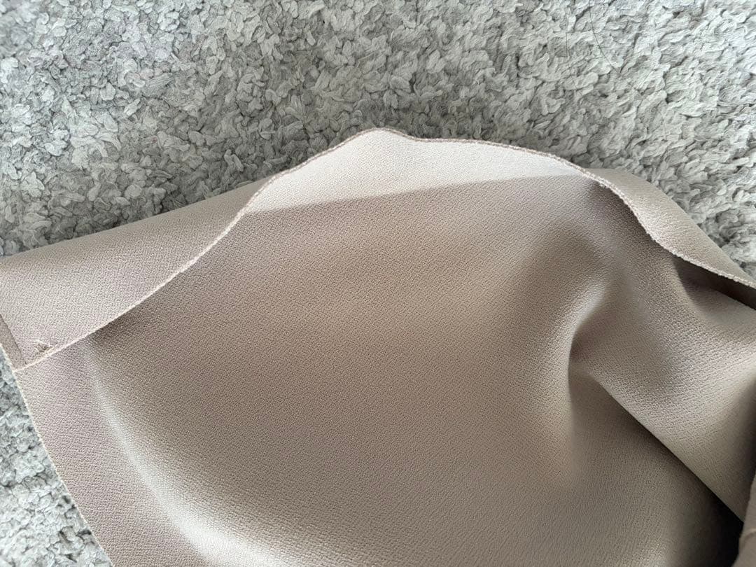 ラム 様NOBLE ニットライクジョーゼットショルダータックワンピース ノーブル