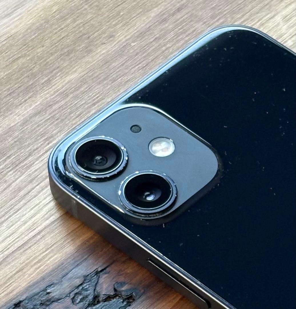 iPhone12 mini 128GB 黒 SIMフリー 動作OKレンズ小傷