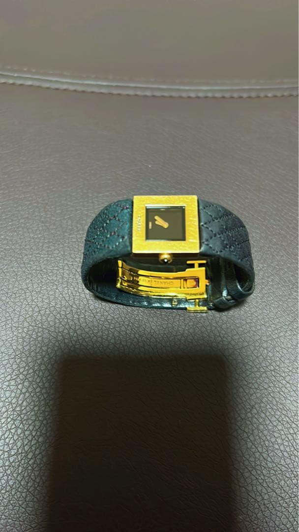 CHANEL マトラッセゴールドk18sizeＳ ブラックH0680