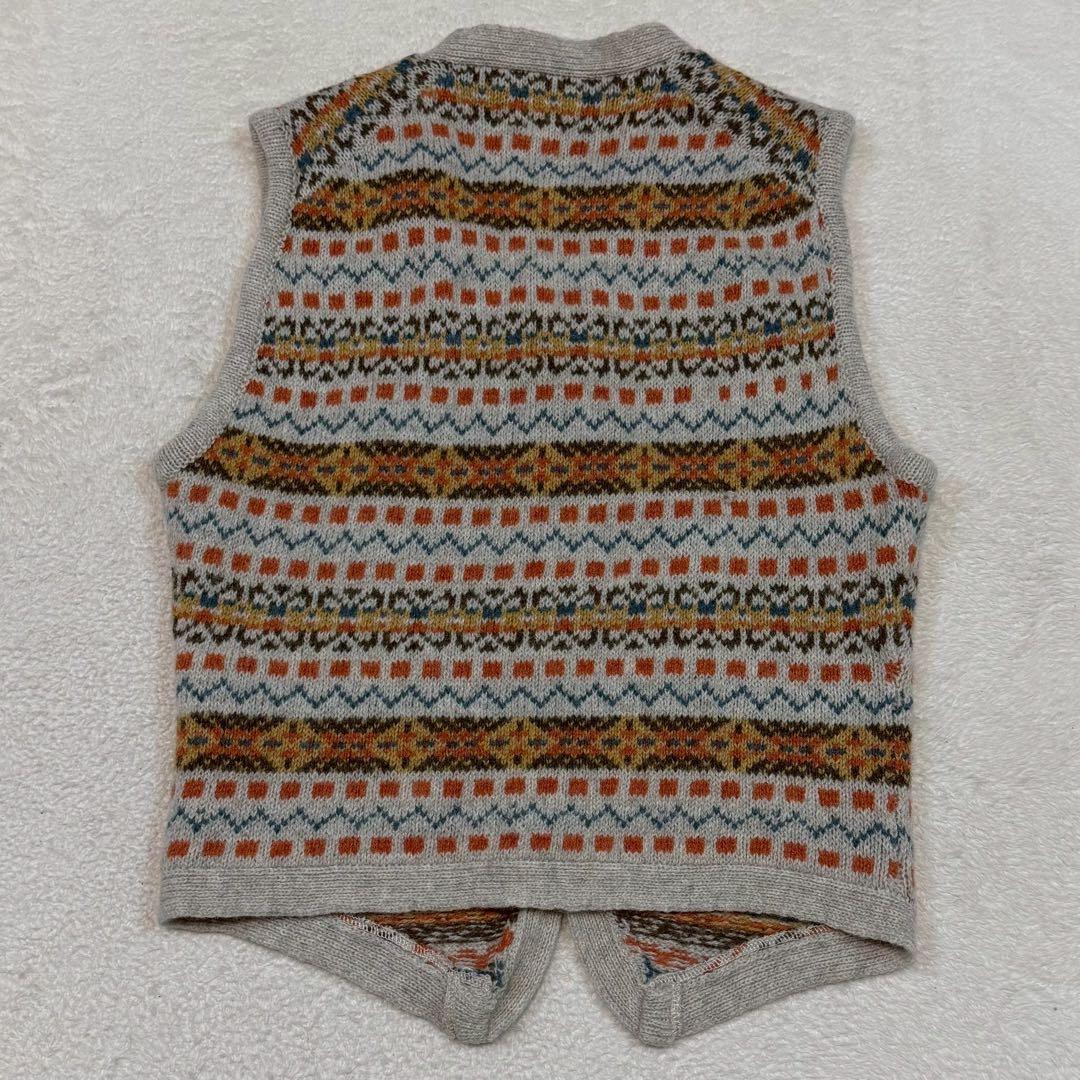 美品 Lサイズ Nigel Cabourn フェアアイル ニットベスト ジレ