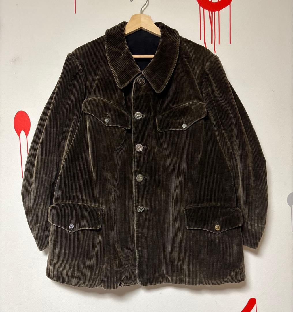 激レア30s ハンティングジャケット フランス コーデュロイ